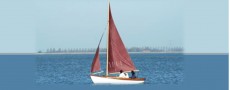 Mast en rondhouten voor Herreshoff replica